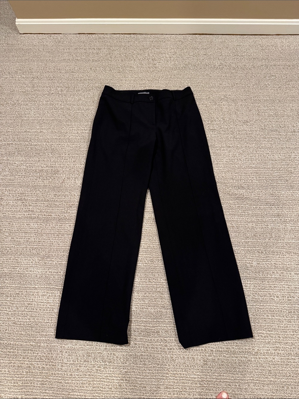 Ann Taylor Black Wide-Leg Trousers